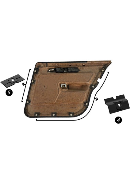 Bmw E34 Uyumlu Arka Tamir Kiti (Sağ)