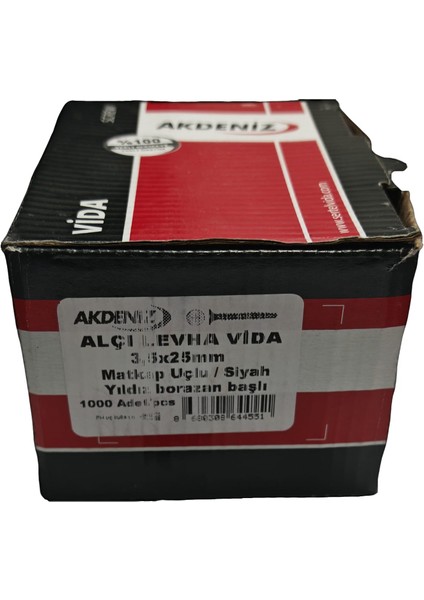 Alçıpan Akıllı Vida 3,5 x 25 (1000 Adet)