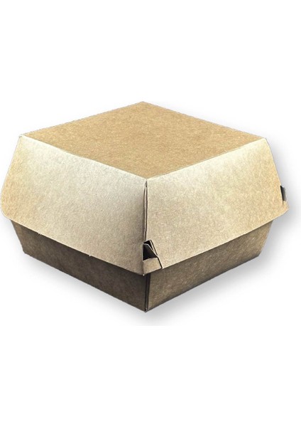 Büyük Boy Kraft Hamburger Kutusu 13X13X10CM fiyatları