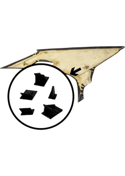 Bmw E36 Uyumlu Arka Direk Tamir Kiti (Sol)