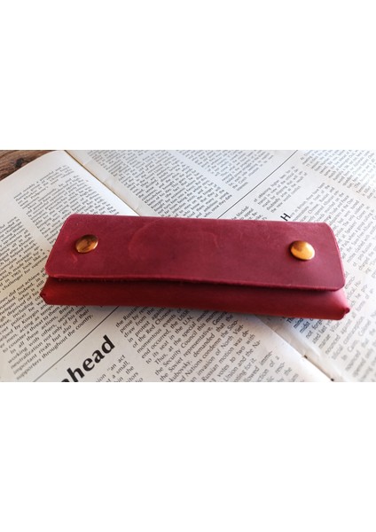 Crazy Gerçek Deri Tamamen El Emeği Özel Kalemleriniz Için Kalemlik Kalemkutu (15.5x6.5 ) A805 modelleri