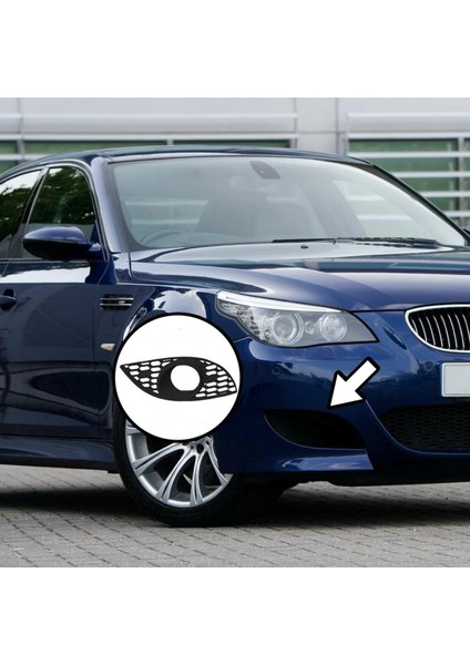 Bmw E60 Uyumlu M Tampon Sis Far Izgarası (Sol)