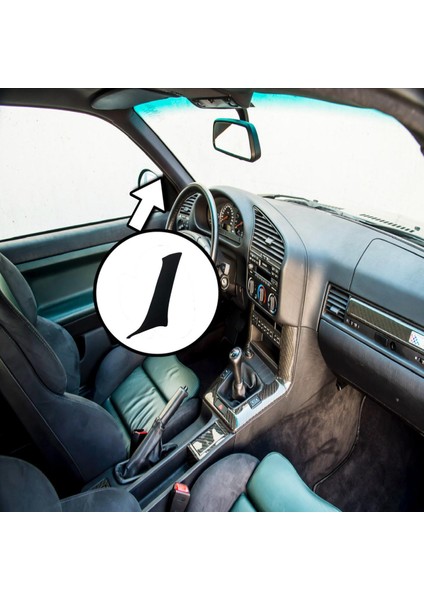 Bmw E36 Sedan Uyumlu Ön Direk Kaplaması (Sol-Siyah)