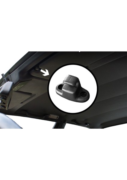 Bmw E30 Uyumlu Güneşlik Tutacağı (Gri)