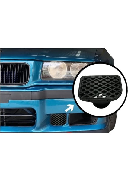 Bmw E36 Uyumlu Izgaralı Hava Portu (Sol)