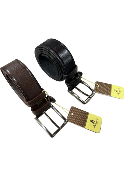 %100 Hakiki Deri Kemer Kumaş Dikiş Desenli ( 2 Adet ) indirimleri
