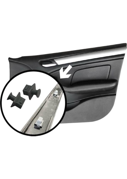Bmw E46 Uyumlu Kapı Trim Klipsi 4 Adet