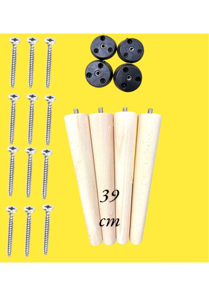 -Ahşap Ayak- Konik Ayak-Sehpa Ayak-39-44-49 cm