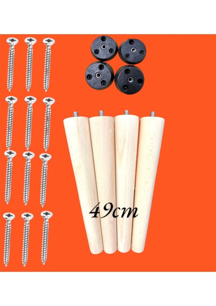 -Ahşap Ayak- Konik Ayak-Sehpa Ayak-39-44-49 cm modelleri