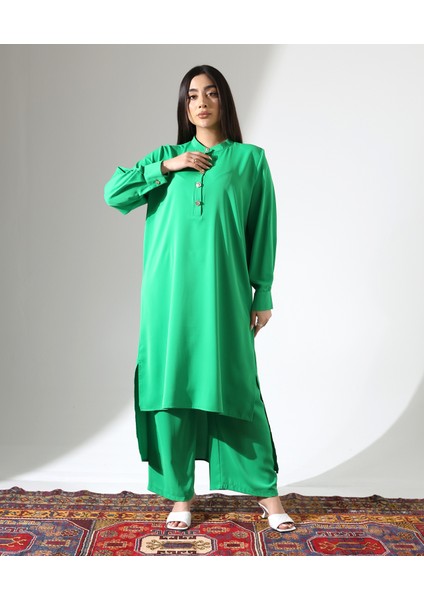 Uzun Tesettür Büyük Beden Takım