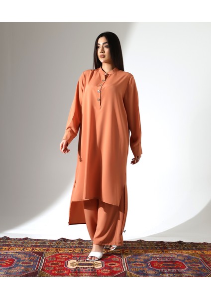 Uzun Tesettür Büyük Beden Takım