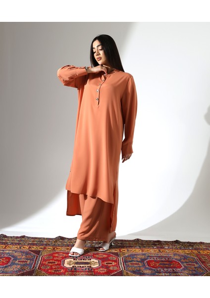 Uzun Tesettür Büyük Beden Takım modelleri