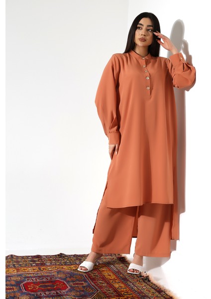 Uzun Tesettür Büyük Beden Takım