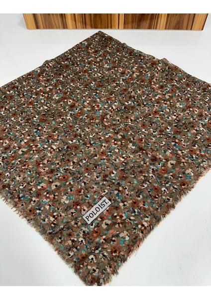 Desenli Flamalı Keten Eşarp- 05653 11