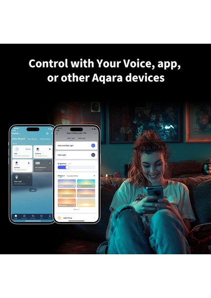 T1M LED Akıllı Tavan Lambası – Matter-Over-Bridge ile 16 Milyon Renk, Rgbıc Gradyan Efekt, Homekit/alexa/google Uyumlu indirimleri