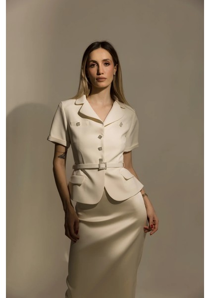 Diana By Jerrushkâ – Beyaz Blazer Ceket fiyatları