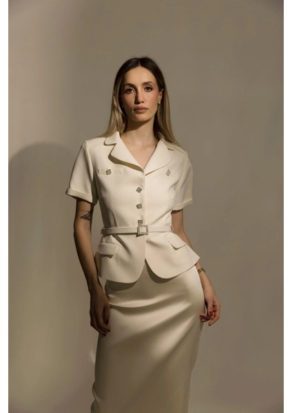 Diana By Jerrushkâ – Beyaz Blazer Ceket modelleri