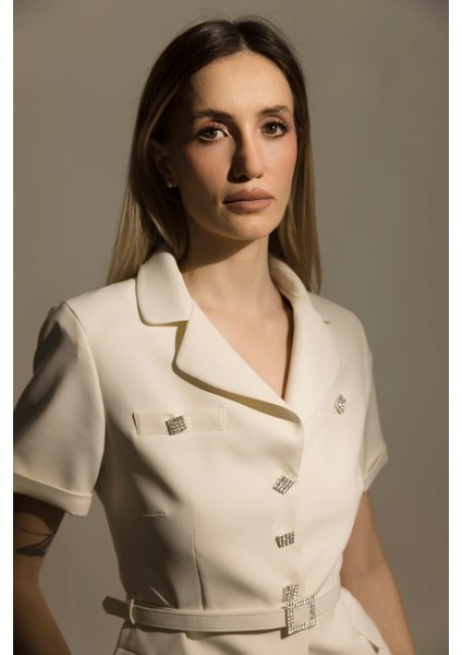 Diana By Jerrushkâ – Beyaz Blazer Ceket fırsatları