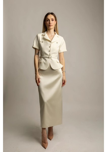 Diana By Jerrushkâ – Beyaz Blazer Ceket indirimleri