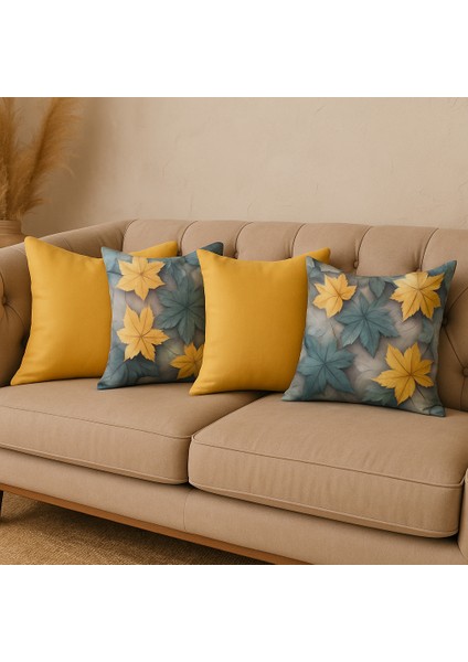 4’lü Bohem Dekoratif Kırlent Seti – Overlok Dikişli, Tela Destekli , Dijital Duck Kumaş , 4AL 1 Öde fiyatları