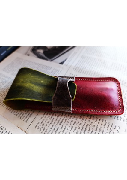 Crazy Hors Hakiki Deri El Emeği Özel Kalemleriniz Için Kalemlik Kalem Kutu 27 cm 6 cm A807