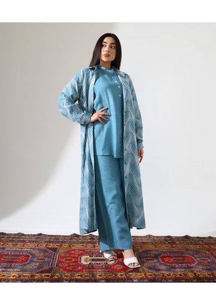 Rahat Kalıp Uzun Viskon Keten Takım modelleri