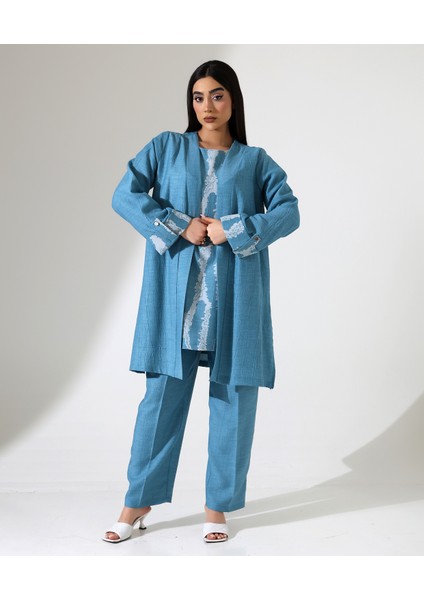 Viskon Keten Üçlü Tesettür Takım fiyatları