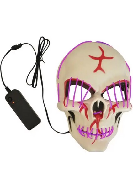 Cadılar Bayramı Halloween Işıklı Kurukafa Maskesi fiyatları