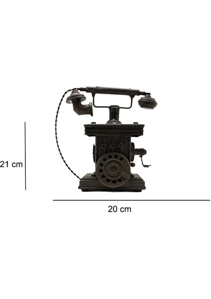 Dekoratif Metal Telefon