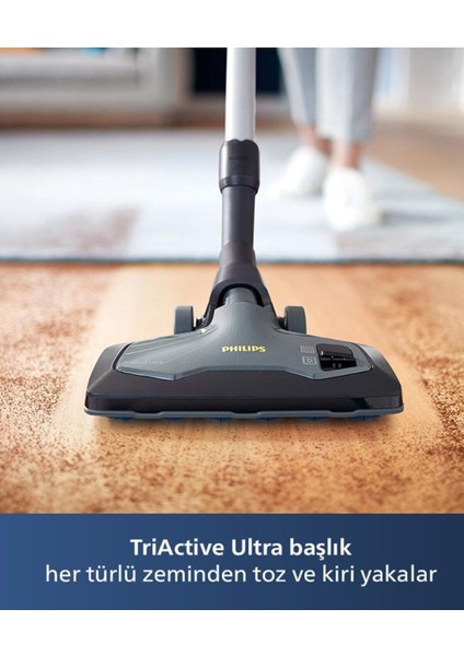 Pihilips Sessiz ve Güçlü 5 Yıl Garanti Marathon Ultimate Toz Torbasız Elektrikli Süpürge HEPA13 XB9125 +Turbo Halı döver Başlıklı fiyatları