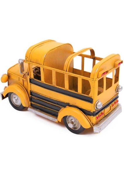 Dekoratif Metal Araba Okul Otobüsü Kalemlik fiyatları