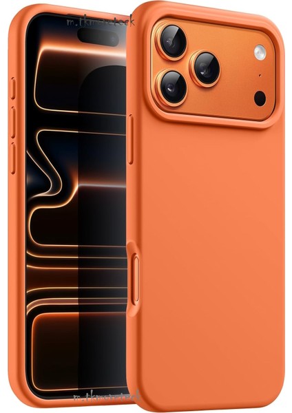 iPhone 17 Pro Max Kılıf Lansman Kamera Korumalı Içi Kadife Yumuşak Renkli Silikon Mat Hisli Süet Kapak