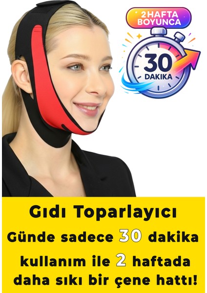 Yüz Korsesi Çene Boyun Bandı, Horlama Önleyici ve Gıdı Toparlayıcı Maske, Unisex — Elilom fırsatları