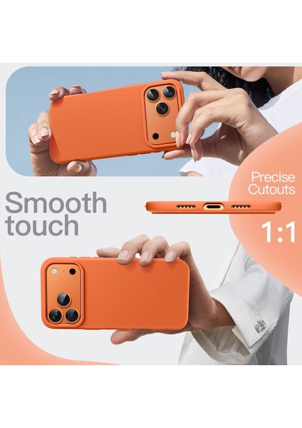iPhone 17 Pro Max Kılıf Lansman Kamera Korumalı Içi Kadife Yumuşak Renkli Silikon Mat Hisli Süet Kapak