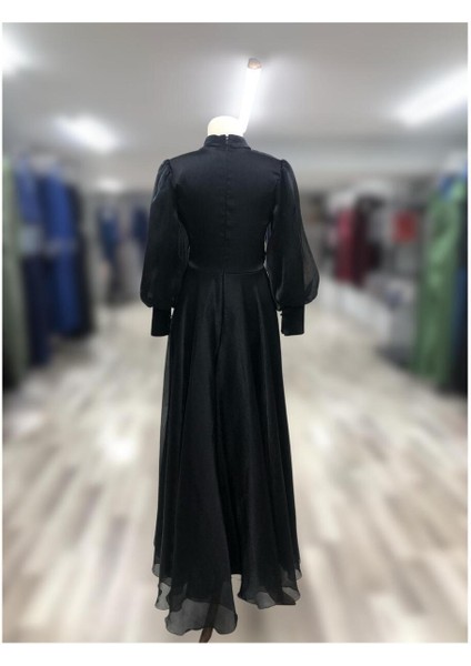 Önü Taş Detaylı Çapraz Drapeli Janjan Tesettür Abiye Özel Gün- Davet / Mezuniyet fırsatları