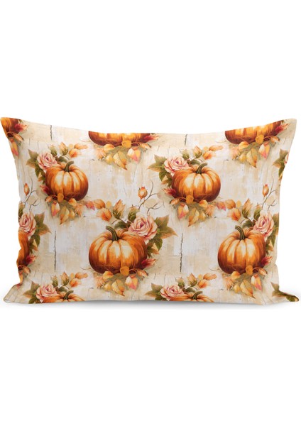 Sonbahar Ekose Serisi Çift Tarafı Baskılı Kırlent Kılıfı (Halloween Autumn Cushion Cover) fiyatları
