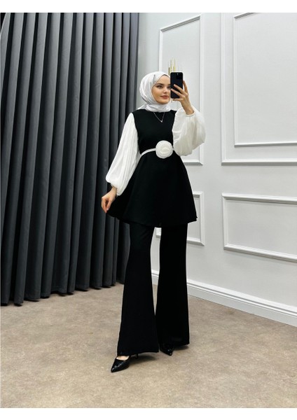 Balon Kol Kemer Detaylı Takım