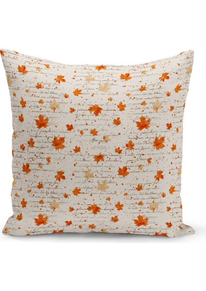 Sonbahar Ekose Serisi Çift Tarafı Baskılı Kırlent Kılıfı (Halloween Autumn Cushion Cover)