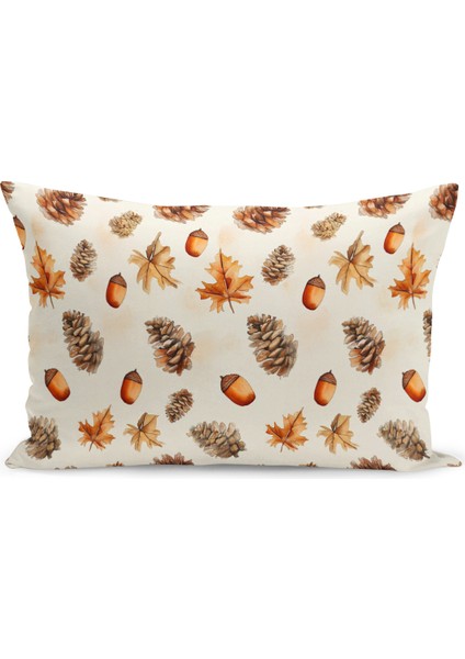 Sonbahar Ekose Serisi Çift Tarafı Baskılı Kırlent Kılıfı (Halloween Autumn Cushion Cover) fiyatları