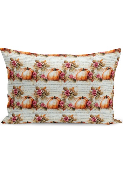 Sonbahar Ekose Serisi Çift Tarafı Baskılı Kırlent Kılıfı (Halloween Autumn Cushion Cover) fiyatları