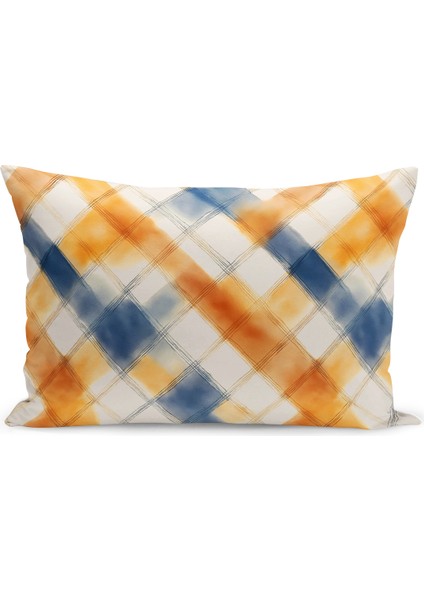 Sonbahar Ekose Serisi Çift Tarafı Baskılı Kırlent Kılıfı (Halloween Autumn Cushion Cover)