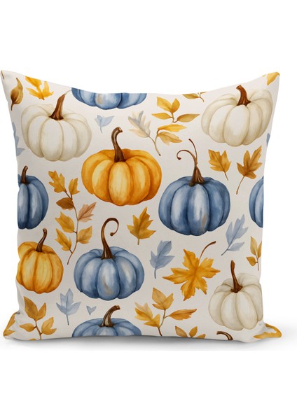 Sonbahar Ekose Serisi Çift Tarafı Baskılı Kırlent Kılıfı (Halloween Autumn Cushion Cover) fiyatları