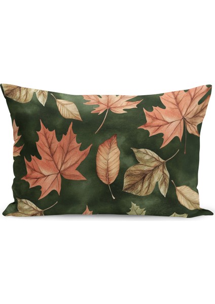 Sonbahar Ekose Serisi Çift Tarafı Baskılı Kırlent Kılıfı (Halloween Autumn Cushion Cover)
