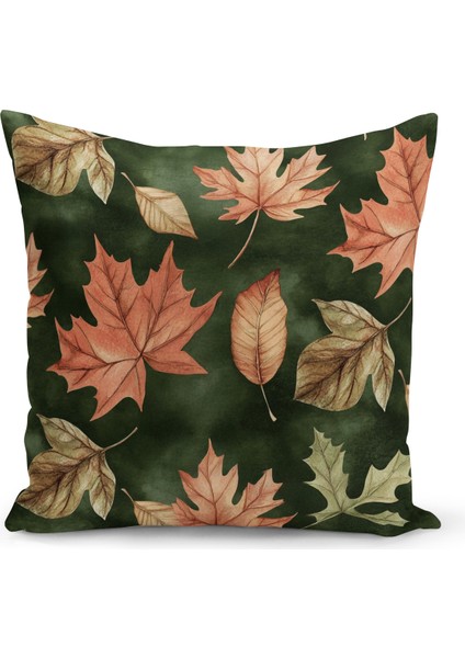 Sonbahar Ekose Serisi Çift Tarafı Baskılı Kırlent Kılıfı (Halloween Autumn Cushion Cover) fiyatları