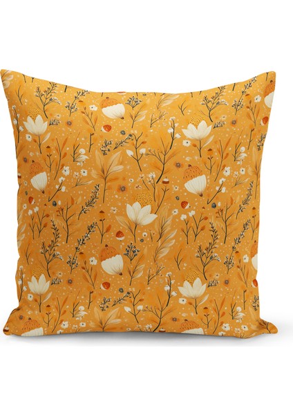 Sonbahar Ekose Serisi Çift Tarafı Baskılı Kırlent Kılıfı (Halloween Autumn Cushion Cover)
