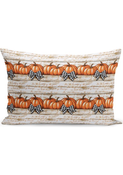Sonbahar Ekose Serisi Çift Tarafı Baskılı Kırlent Kılıfı (Halloween Autumn Cushion Cover) fiyatları