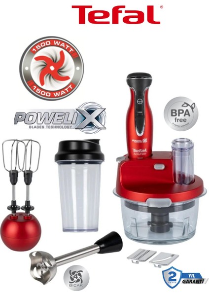 Dilimleyici ve Rende 4 Bıçaklı Powelix 1500W Güç 1,5 Litre Cam Hazneli Mutfak Robotu + Hassas Mutfak Tartısı