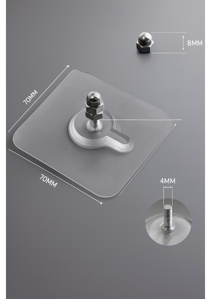 4’lü Yapışkanlı Askı Seti – Metal Vidalı, Güçlü Taşıma Kapasitesi, Iz Bırakmaz Duvar Kancası fırsatları