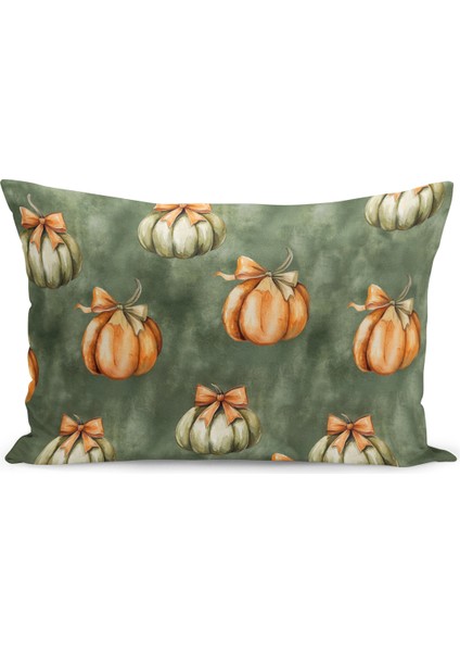 Sonbahar Ekose Serisi Çift Tarafı Baskılı Kırlent Kılıfı (Halloween Autumn Cushion Cover) fiyatları