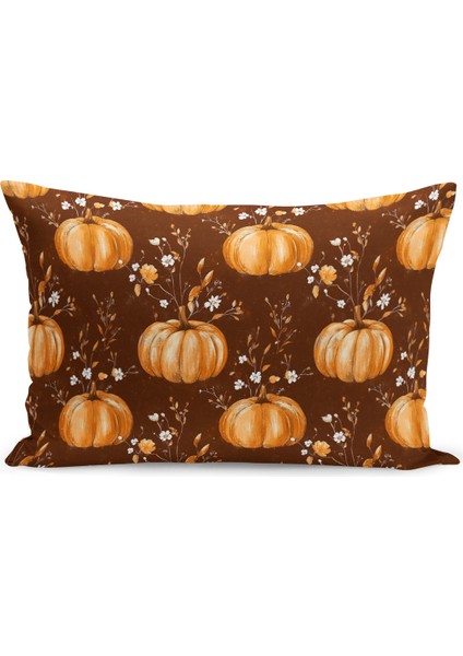 Sonbahar Ekose Serisi Çift Tarafı Baskılı Kırlent Kılıfı (Halloween Autumn Cushion Cover) fiyatları